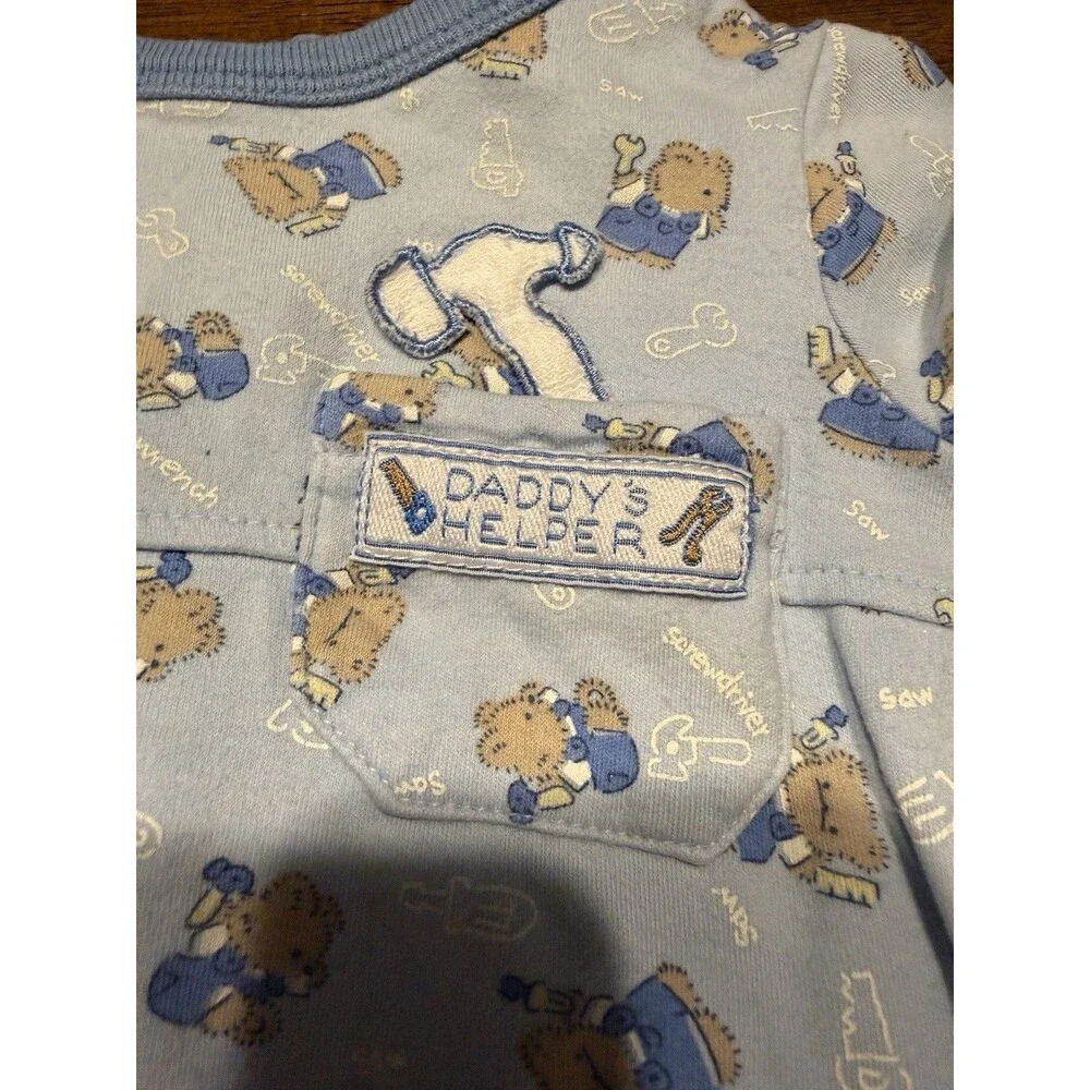 Vintage 90s Little Wonders Bodysuits and Pants Set with Booties Size 0-3 Months